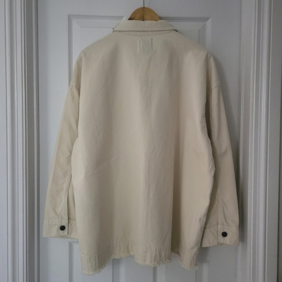 Zara Cream Button-Up Jacket - Picture 3 of 15